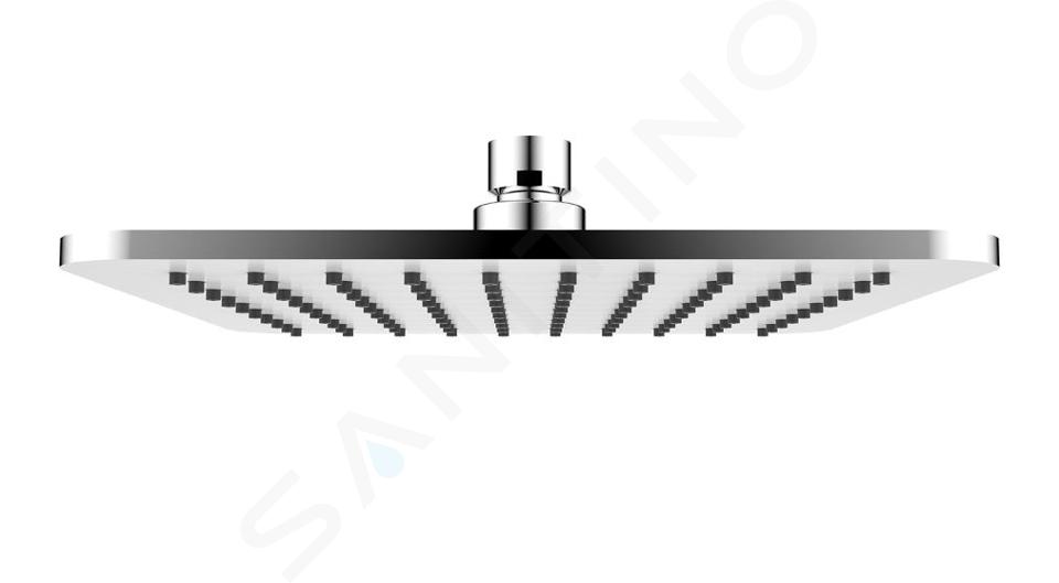 OMNIRES Slimline - Soffione doccia 20x20 cm, cromo/bianco WG220/OCRB