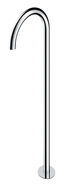 OMNIRES Y - Bocca di erogazione a pavimento per vasca da bagno, con corpo incasso, cromo WWYCR