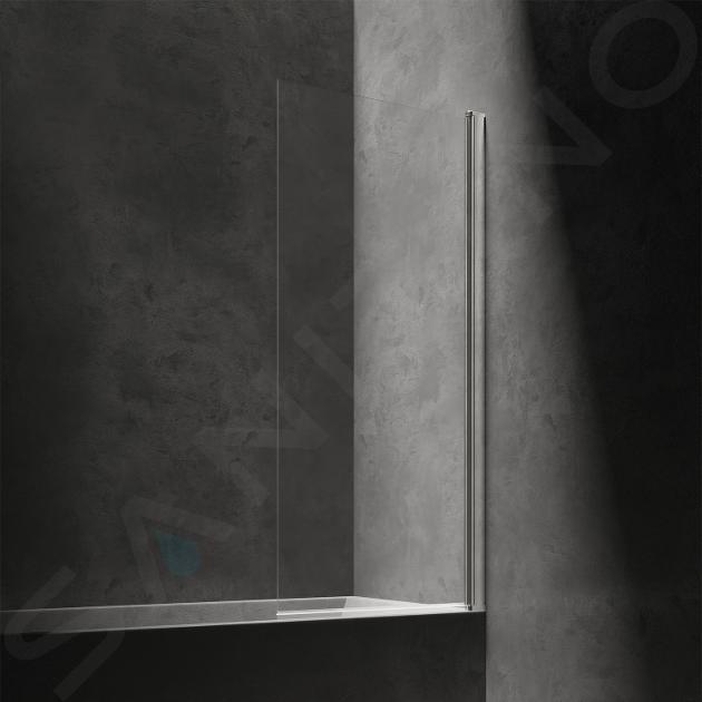 OMNIRES Kingston - Schermo per vasca da bagno 70x150 mm, vetro trasparente/cromo XHE85CRTR