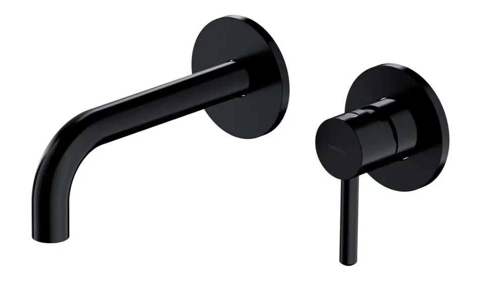 OMNIRES Y - Mitigeur de lavabo encastré, installation 2 trous, avec corps d’encastrement, noir Y1215HBL