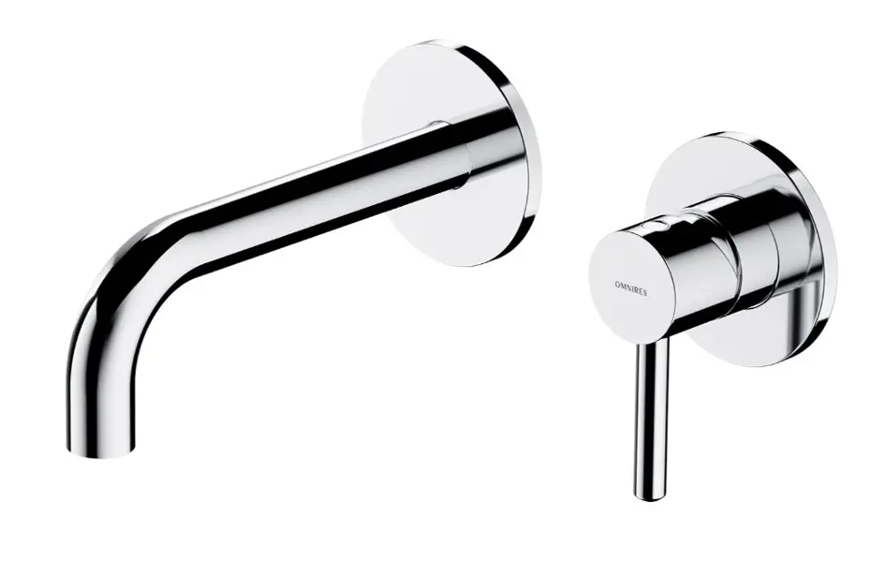 OMNIRES Y - Mitigeur de lavabo encastré, installation 2 trous, avec corps d'encastrement, chrome Y1215HCR