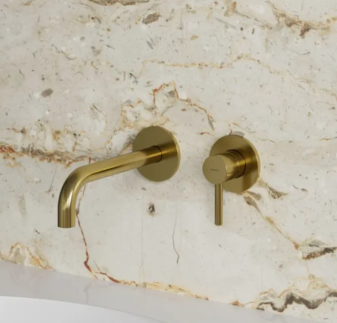 Rubinetto Da Bagno Con Bocca Alta Per Lavabo A Cascata Per Lavabo Miscelatore Moderno Quadrato Cromato Per Acqua Calda E Fredda Monoforo Oro 81071258