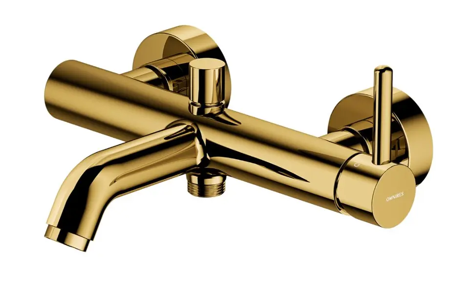 Omnires Badewannenarmatur Y1231GR - Mit Brausegarnitur In Graphit