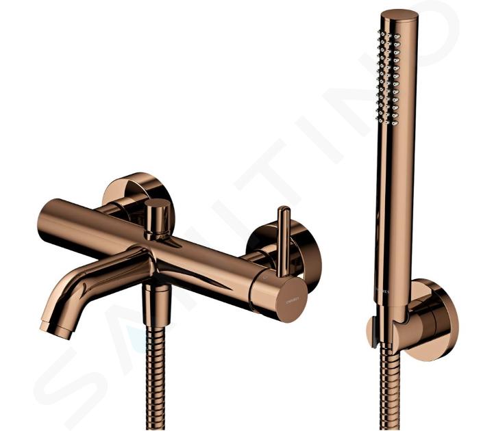 OMNIRES Y - Fürdőszobai mixer tartozékokkal, réz Y1231CP