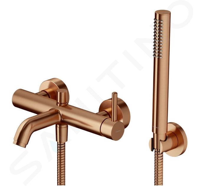 OMNIRES Y - Fürdőszobai mixer tartozékokkal, csiszolt rézből Y1231CPB