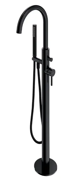 OMNIRES Y - Baterie cadă cu montare pe podea, cu corp, negru Y1233BL