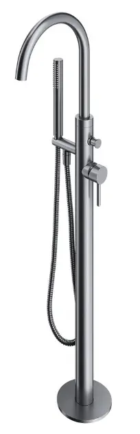 Omnires Badewannenarmatur Y1231GR - Mit Brausegarnitur In Graphit