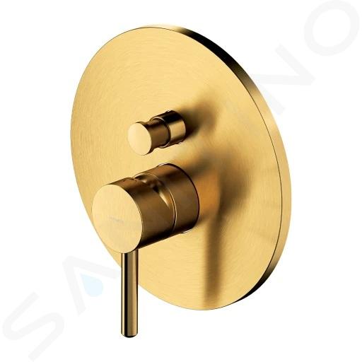 OMNIRES Y - Batéria pod omietku, na 2 spotrebiče, s telesom, kefované zlato Y1235GLB