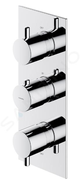 OMNIRES Y - Thermostatische inbouwkraan, voor 3 functies, chroom Y1238/KROCR