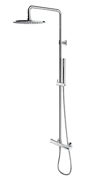 OMNIRES Y - Set de douche avec thermostat, diamètre 25 cm, chrome Y1244SUCR