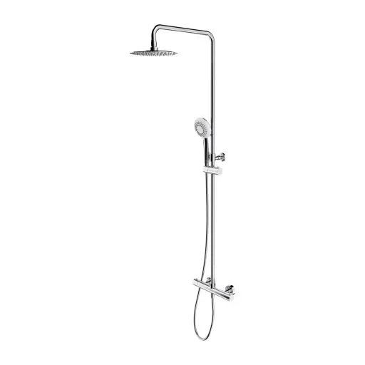 OMNIRES Y - Set de douche avec thermostat, diamètre 20 cm, 3 jets, chrome Y1244X/6CR