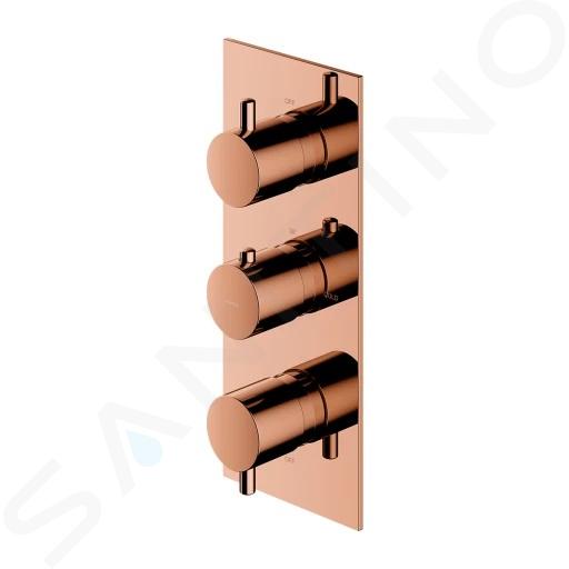 OMNIRES Y - Termostatická batéria pod omietku, na 3 spotrebiče, meď Y1238/KROCP
