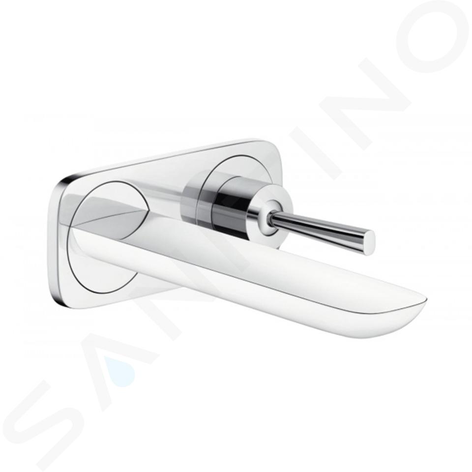 Hansgrohe PuraVida - Páková umývadlová batéria pod omietku, biela/chróm 15084400