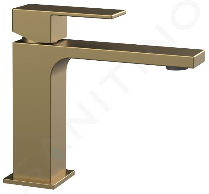 Sapho Cubemix - Miscelatore da lavabo, color oro opaco CM002GB