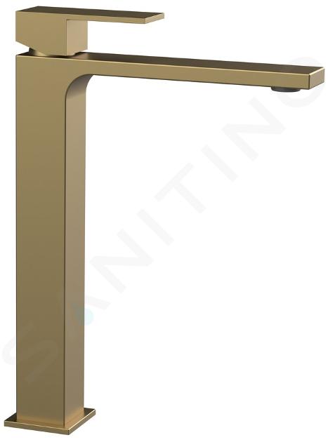 Sapho Cubemix - Miscelatore da lavabo, color oro opaco CM006GB