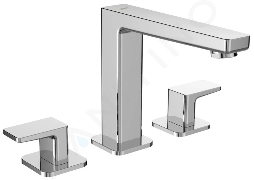 Sapho Tursi - Grifo de 3 orificios para lavabo, cromo TI017