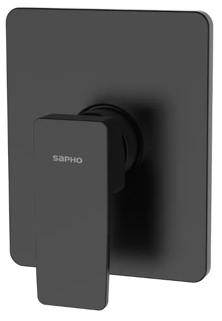 Sapho Tursi - Душ-смесител за вграждане, с корпус, матово черно TI041B