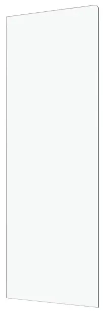 Polysan Fisa - Kádparaván 80x150 cm, profil nélkül, átlátszó üveg FS1082