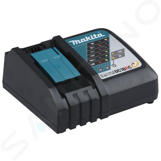 Makita Accessori - Caricabatterie rapido, per batterie da 14,4/18 V DC18RC