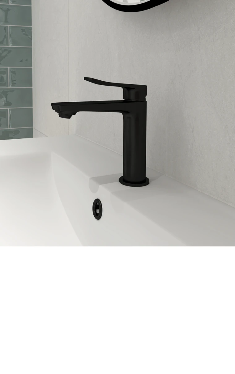 kielle Nefia - Umyvadlová baterie, matná černá 10127104