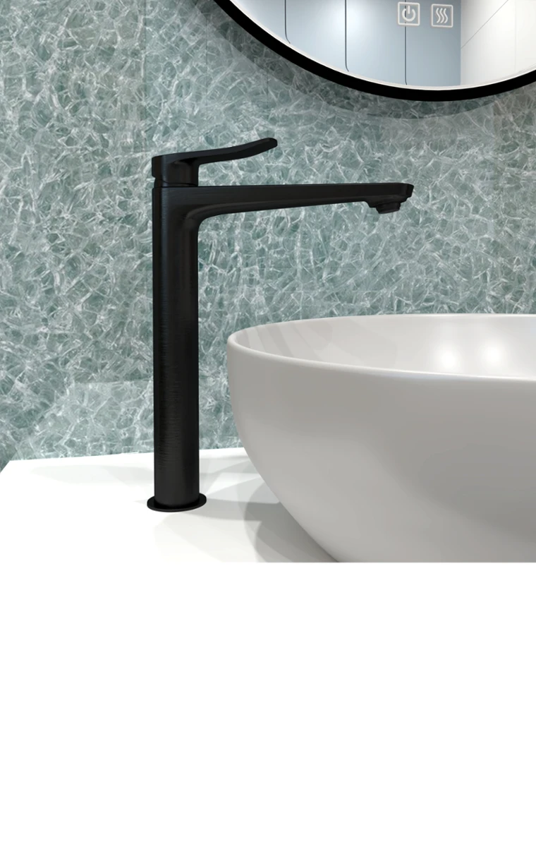 kielle Nefia - Umyvadlová baterie pro umyvadlovou mísu, matná černá 10127114