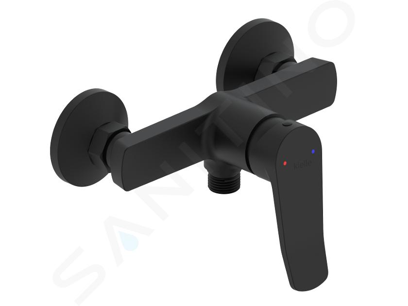 kielle Nefia - Single lever shower mixer, matte black 10227104