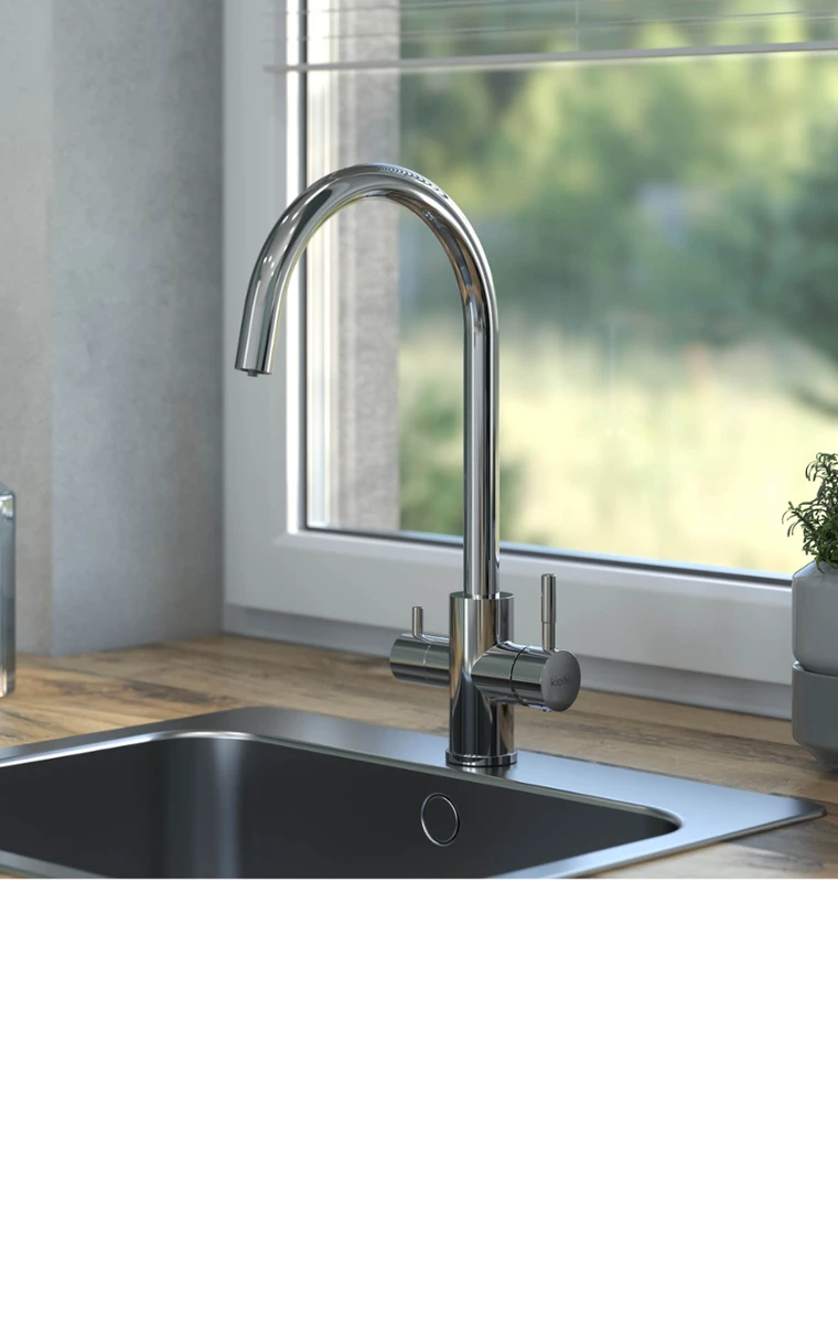 kielle Wimeo - Mitigeur d'évier avec fonction filtrante, chrome 10525F00