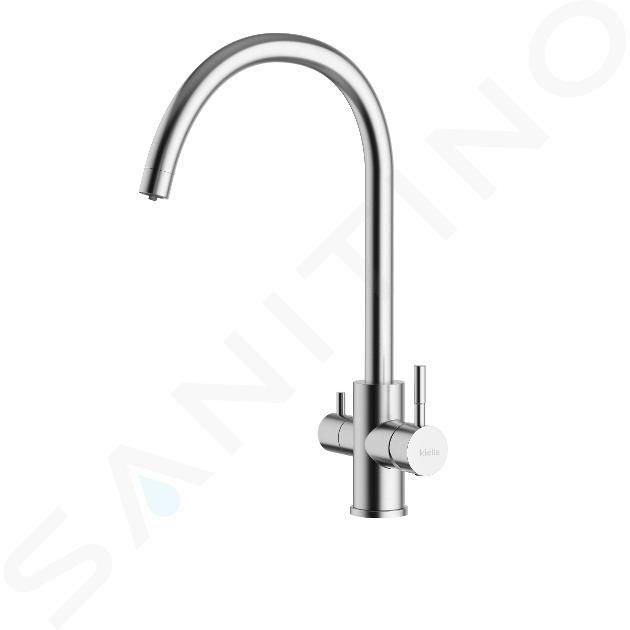 kielle Wimeo - Kitchen tap with filter function, brushed stainless steel 10525F05