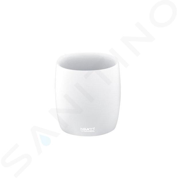 Nimco Ava - Bote para cepillos de dientes, blanco AV 15058-05