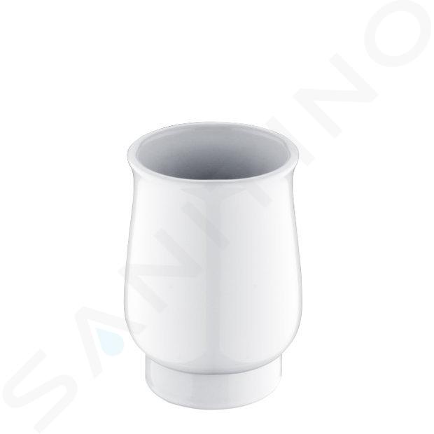 Nimco Lada - Vaso para cepillo de dientes de pie, blanco 1058LA