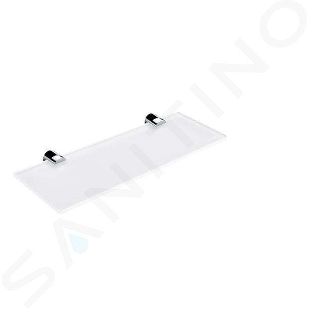 Nimco Bormo - Estante, longitud 30 cm, vidrio opaco/cromo BR 11091B-30-26