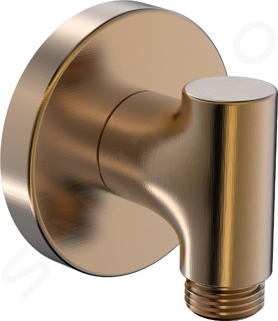 Hansa Prese d'acqua a muro - Presa d'acqua a muro con supporto doccia, color bronzo spazzolato 290022-81