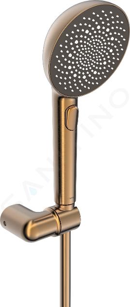 Hansa Aurelia - Set pomme de douche, barre et flexible, 3 jets, bronze brossé 4717012081