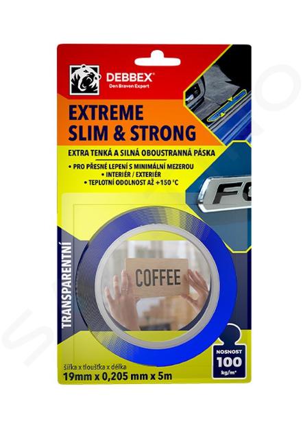Den Braven - Taśma dwustronna Extreme Slim and Strong, 50 m, przezroczysta B8251BD