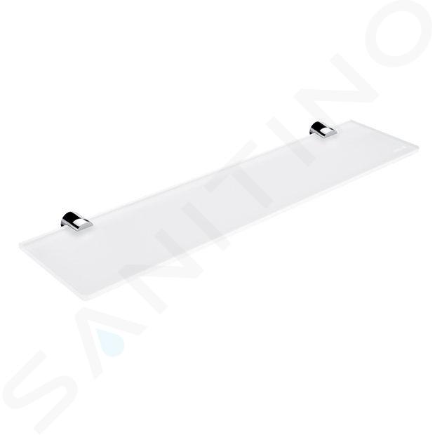 Nimco Bormo - Duschablage, Länge 50 cm, Milchglas / chrom BR 11091B-50-26