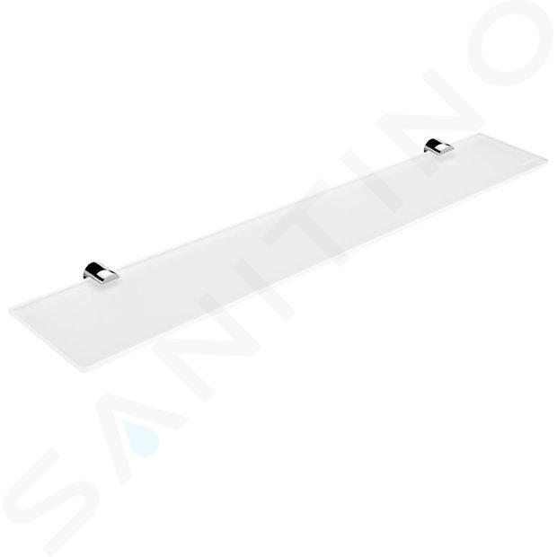 Nimco Bormo - Duschablage, Länge 60 cm, Milschglas / chrom BR 11091B-60-26