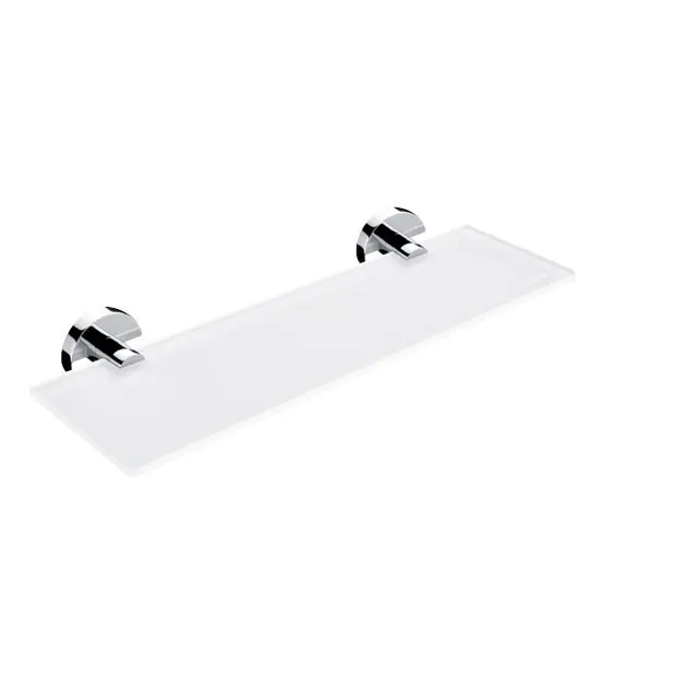 Nimco Unix - Półka, długość 40 cm, szkło matowe/chrom UN 13091B-40-26