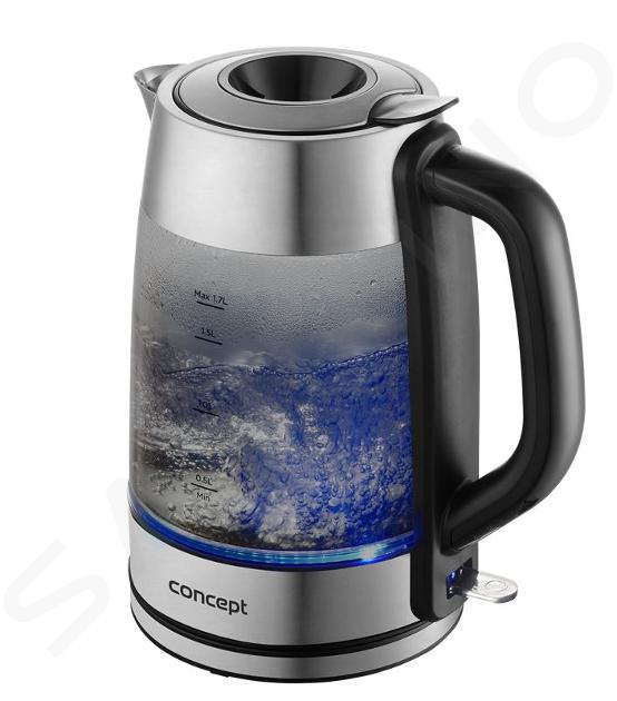 Concept - Wasserkocher, Volumen 1,7 l, 2200 W, Edelstahl rk4095