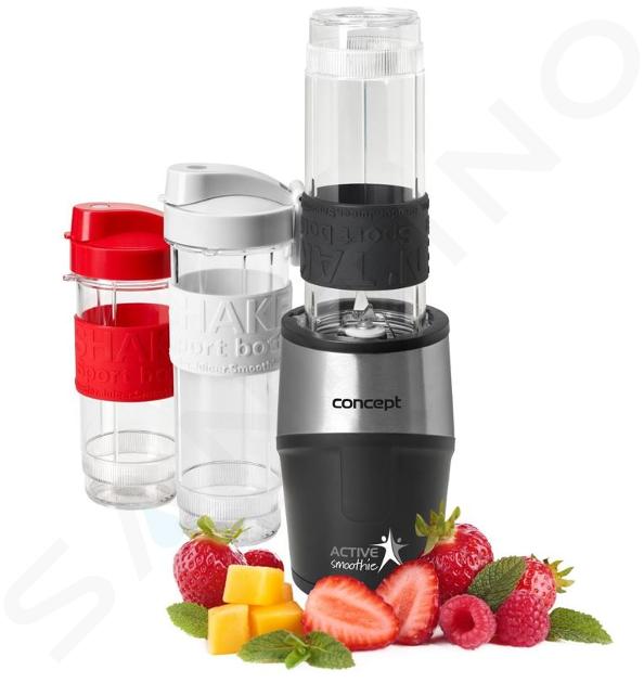 Concept - Smoothie mixér Active, s príslušenstvom, čierna sm3385