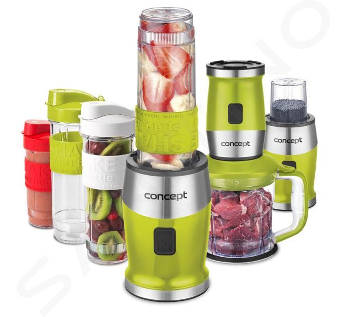 Concept - Batidora de vaso Fresh&Nutri, con accesorios, verde sm3393