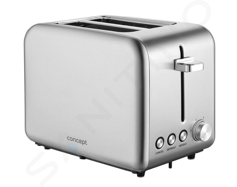 Concept - Toaster, 950 W, Edelstahl te2050