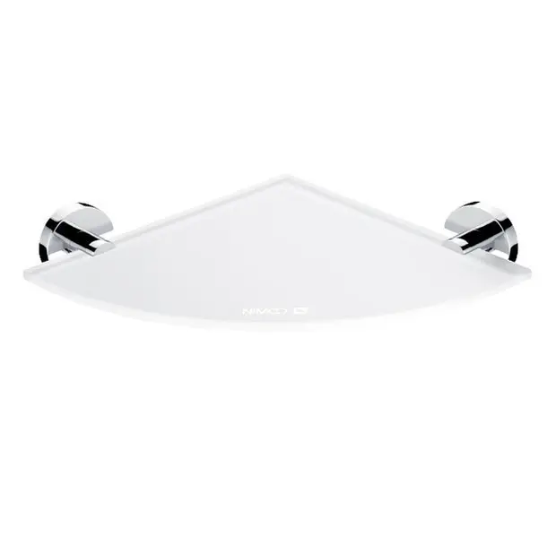 Nimco Unix - Hoekplank, mat glas/chroom UN 13091RB-26