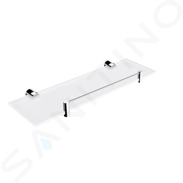 Nimco Bormo - Regal mit Einfassung, 40 cm, Milchglas / Chrom BR 11091BX-40-26