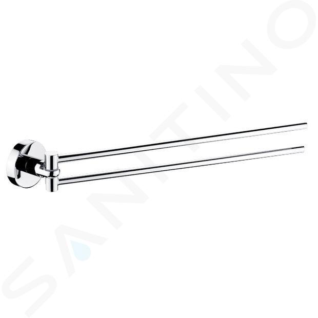 Nimco Unix - Suport dublu rotativ pentru prosoape, lungime 41 cm, crom UN 13096N-26