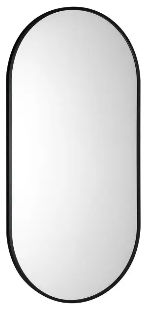 Sapho Arowana - Miroir 45x90 cm, noir mat AWB4590