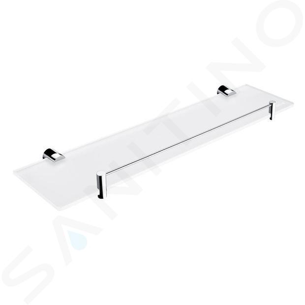 Nimco Bormo - Estante, longitud 50 cm, cristal esmerilado/cromo BR 11091BX-50-26