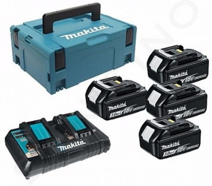 Makita Příslušenství - Sada 9A nabíječky a 4x aku 18 V LXT 3,0 Ah 197970-3