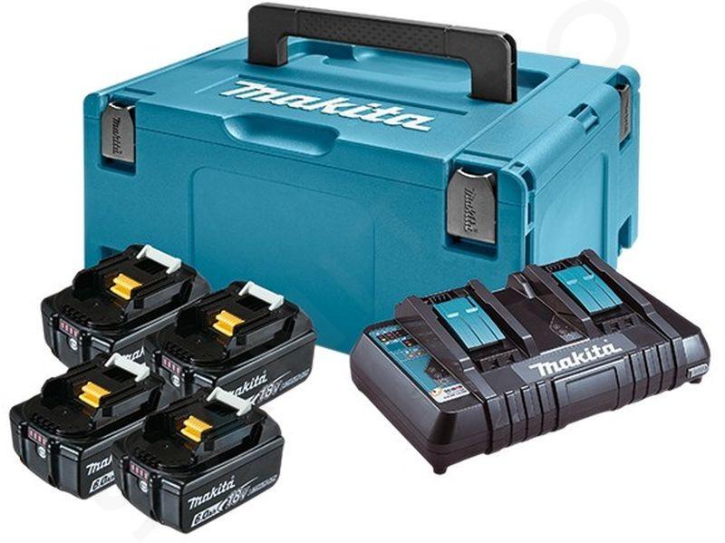 Makita Príslušenstvo - Súprava 9A nabíjačky a 4x aku 18 V LXT 6,0 Ah 198091-4