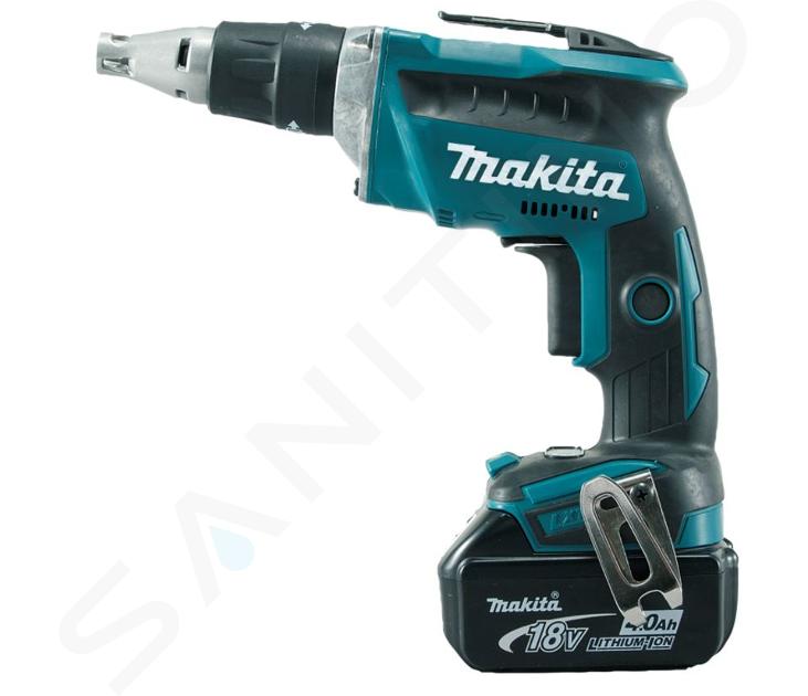 Makita Nářadí - 18V AKU šroubovák, 2x aku Li-ion LXT 5,0 Ah, nabíječka DFS452RTJ