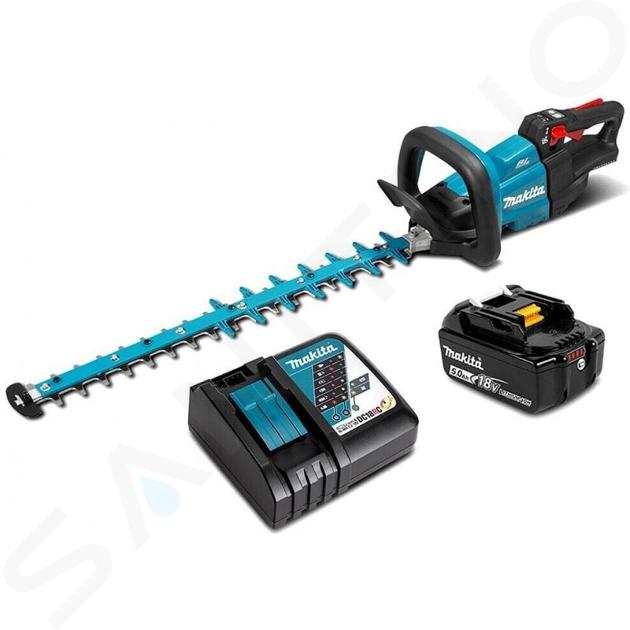 Makita Zahradní technika - 18V AKU plotové nůžky 60 cm, 1x aku 5,0 Ah LXT, nabíječka DUH602RT